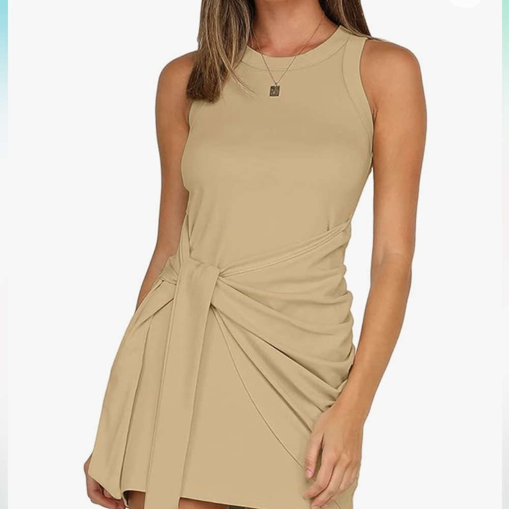 Casual beige dress